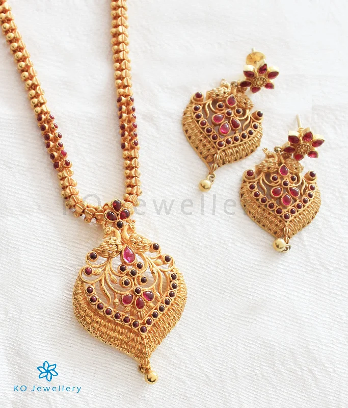 Luxury Gold Necklace For Fashion Week-The Marala Silver Peacock Necklace