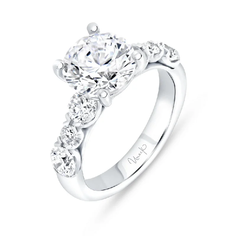 Elegant Custom Engagement Rings For Special Gifts-Uneek Timeless Collection Straight Engagement Ring