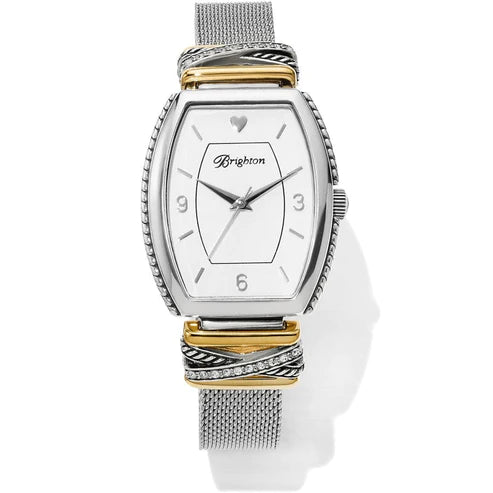 Men’s Fashion Watches With Leather Bands-Brighton | Zurich Watch in Silver and Gold Tone