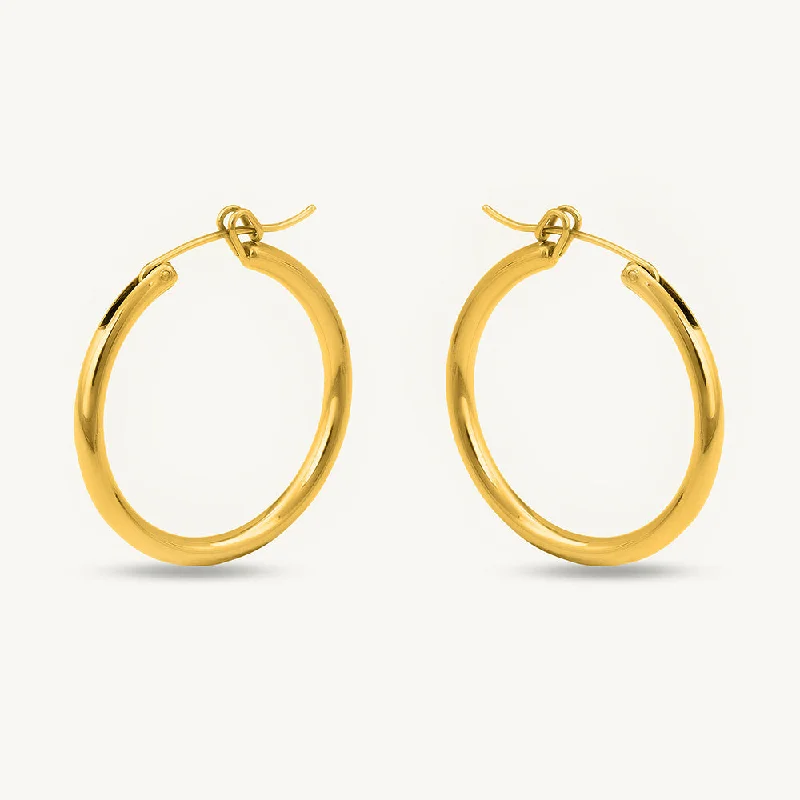 Boho Chic Earrings For Stylish Look-Golden Halo Hoops