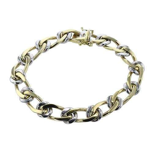 High-Quality Silver Charm Bracelets-Men's Bracelet In 14k Gold LB2477