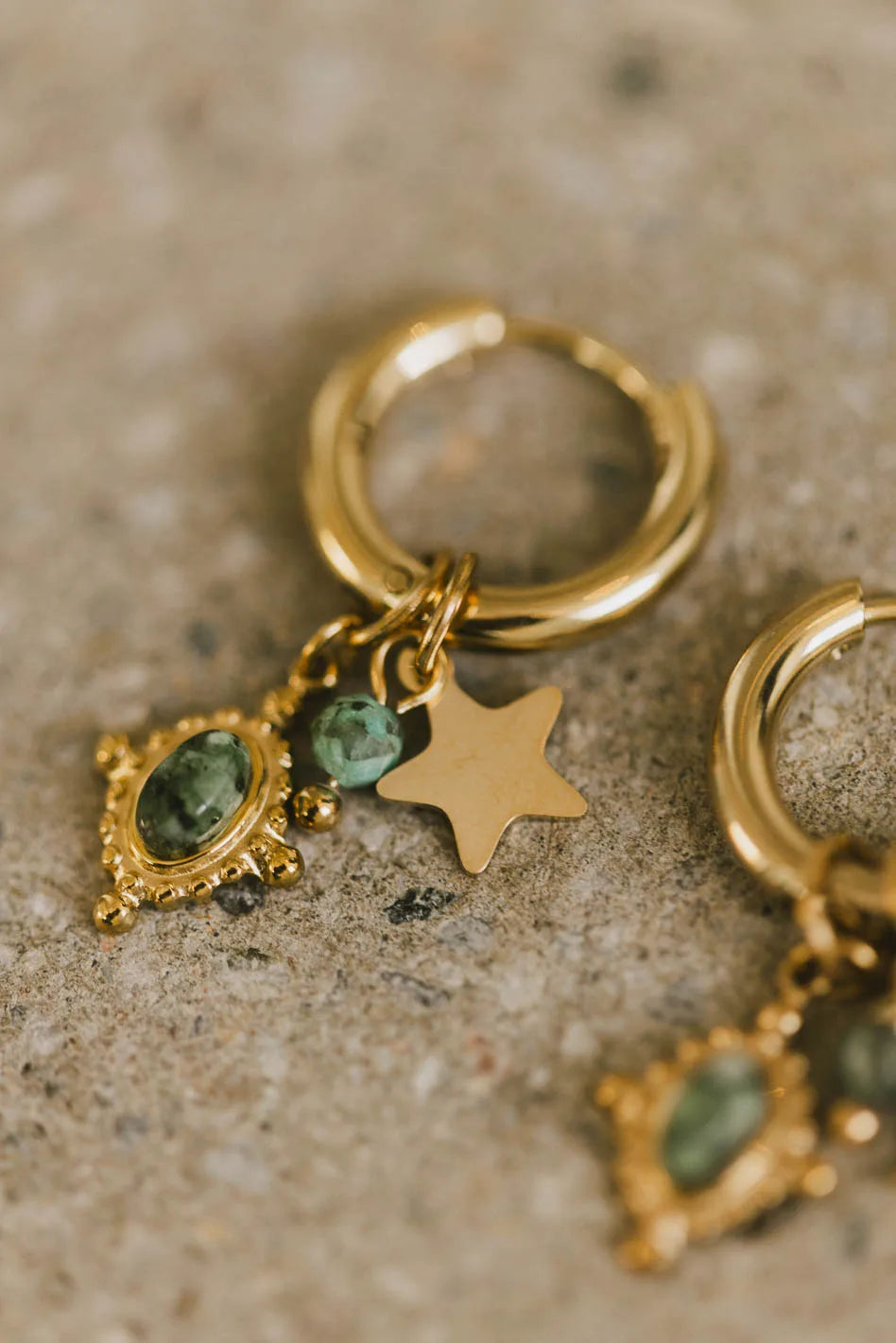 Simple Gold Hoop Earrings For Daily Use-Danner Charm Earrings