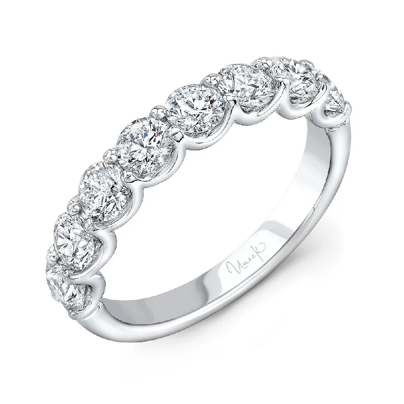 Personalized Diamond Rings For Fashion-Forward Brides-Uneek Timeless Collection 1-Row Round Anniversary Ring