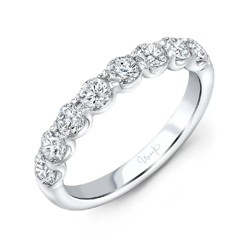 Simple Diamond Rings For Elegant Weddings-Uneek Timeless Collection 1-Row Wedding Ring