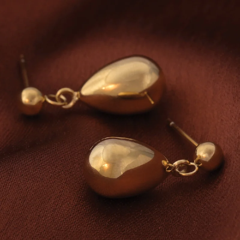 Minimalist Gold Earrings For Sophisticated Look-Tear Drop Earrings