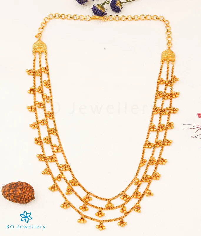 Sparkling Chain Necklace For Special Events-The Jhilmil Silver Layered  Necklace (3 layers)