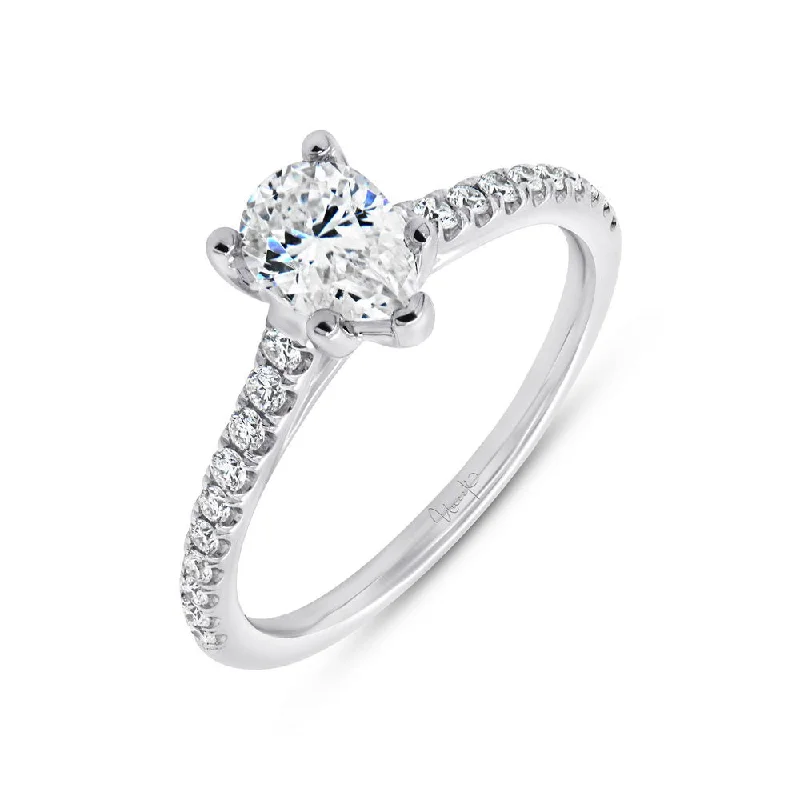 Trendy Engagement Rings With Birthstones-Uneek Timeless Collection Cathedral Cushion Cut Engagement Ring