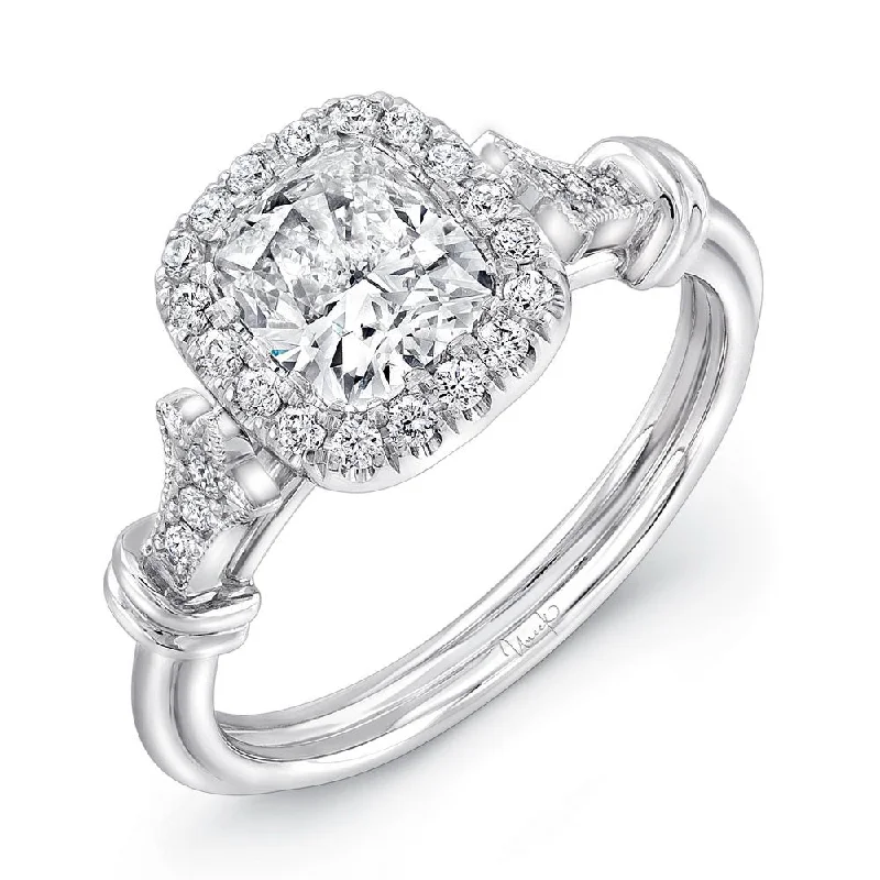 Personalized Diamond Engagement Rings For Brides-Uneek Signature Collection Halo Engagement Ring