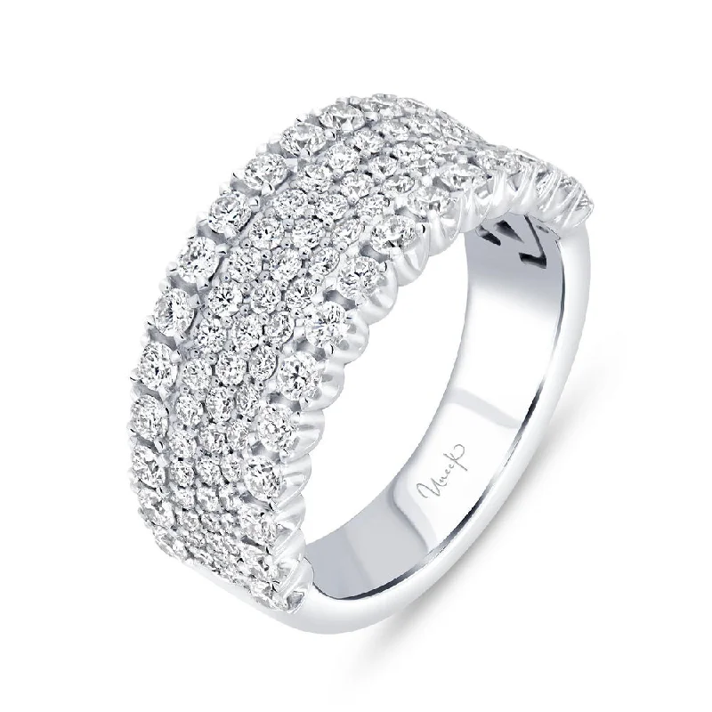 Classic Wedding Bands For Minimalist Brides-Uneek Bouquet Collection Multi-Row Fashion Ring