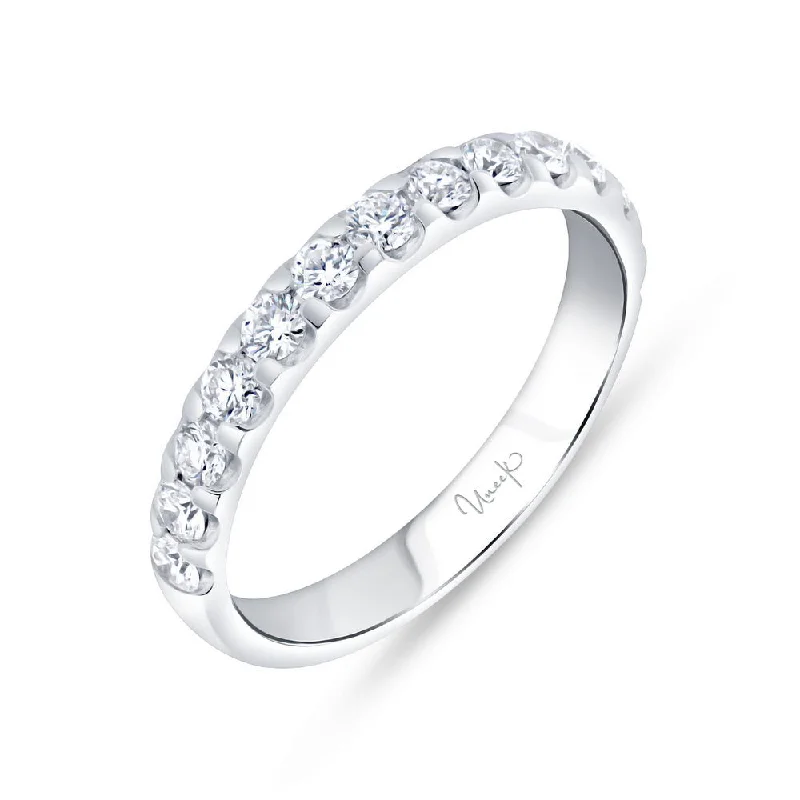 Personalized Diamond Engagement Rings For Brides-Uneek Timeless Collection Straight Wedding Ring