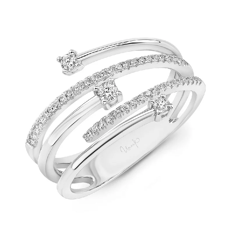 Simple Stacking Rings For Bridesmaids-Uneek Lace Collection Fashion Ring