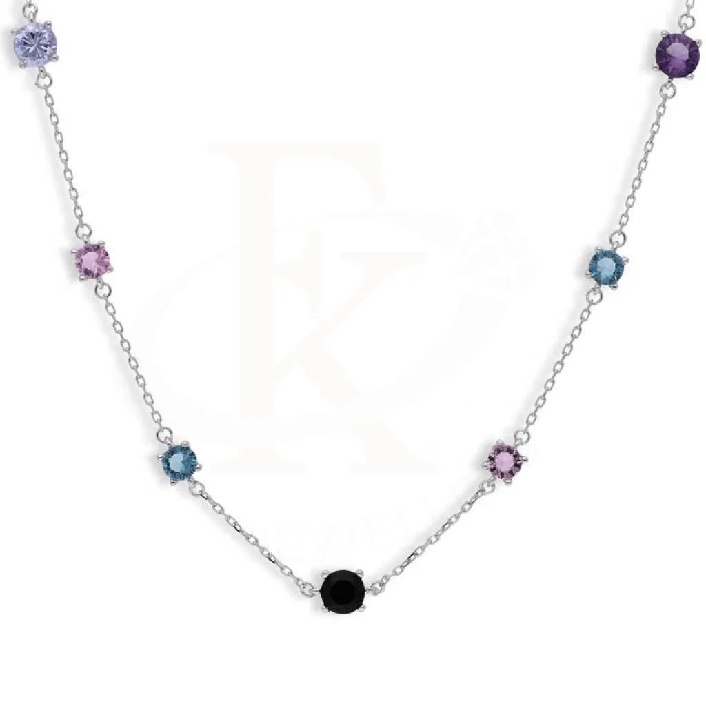 Handcrafted Gemstone Necklace For Special Gifts-Sterling Silver 925 Solitaires Necklace - FKJNKLSL2927