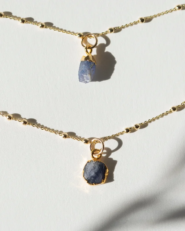 Trendy Pendant Necklace For Evening Parties-December | Tanzanite Necklace