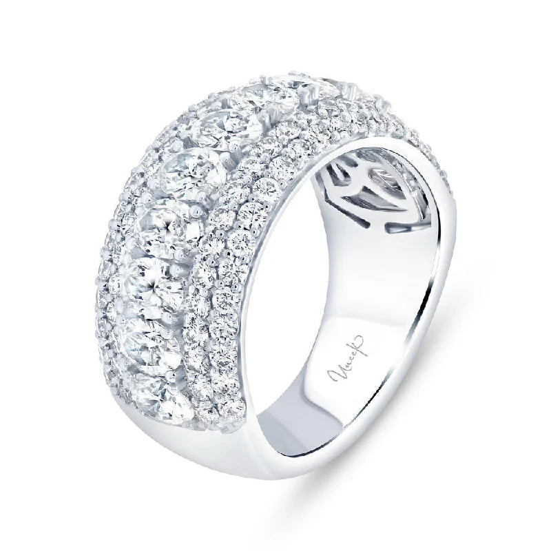 Elegant Stacking Rings For Everyday Style-Uneek Signature Collection Multi-Row Anniversary Ring