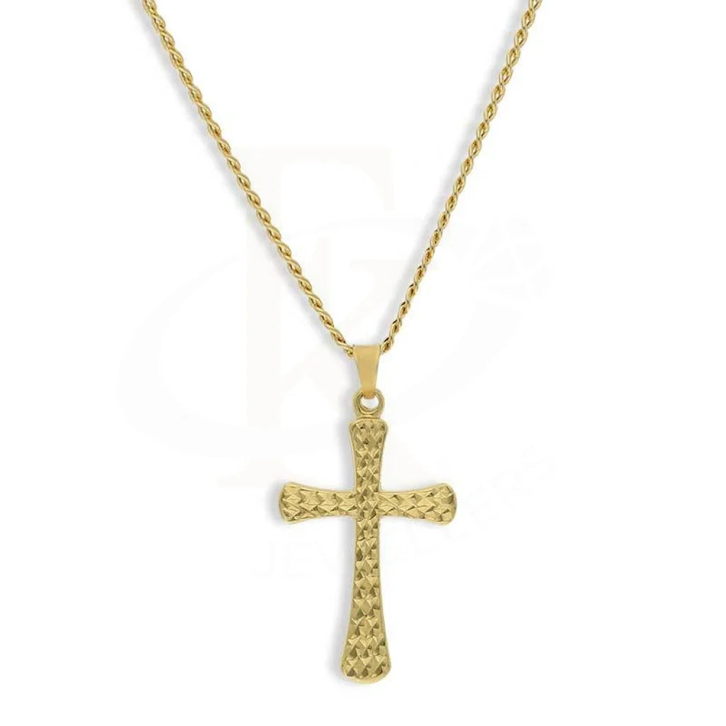 Personalized Family Pendant Necklace For Gifts-Gold Necklace (Chain With Cross Pendant) 18KT - FKJNKL18K3084