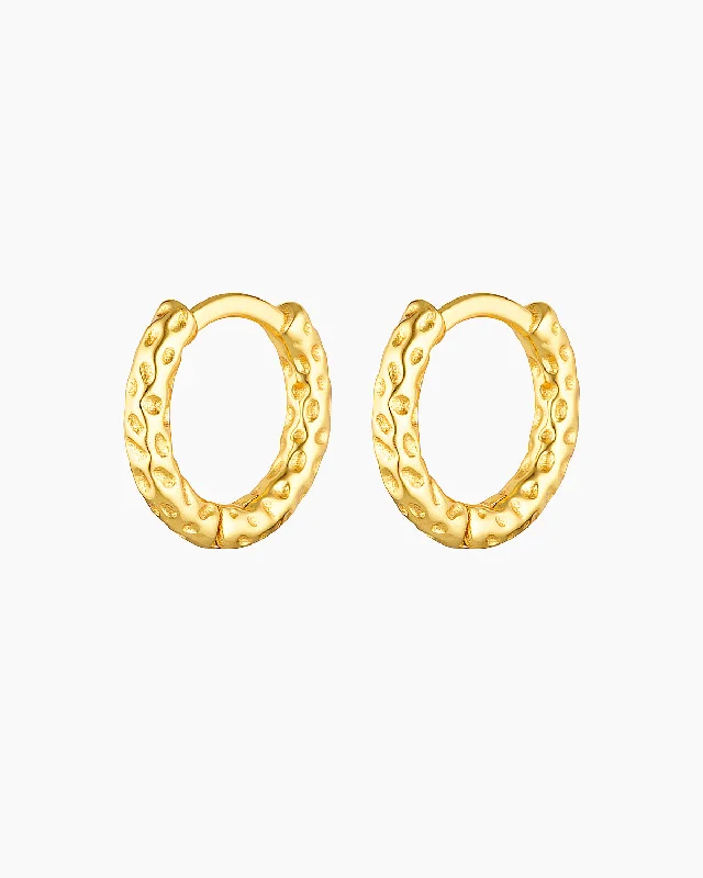 Dainty Gold Earrings For Everyday Use-VALERIA HOOPS