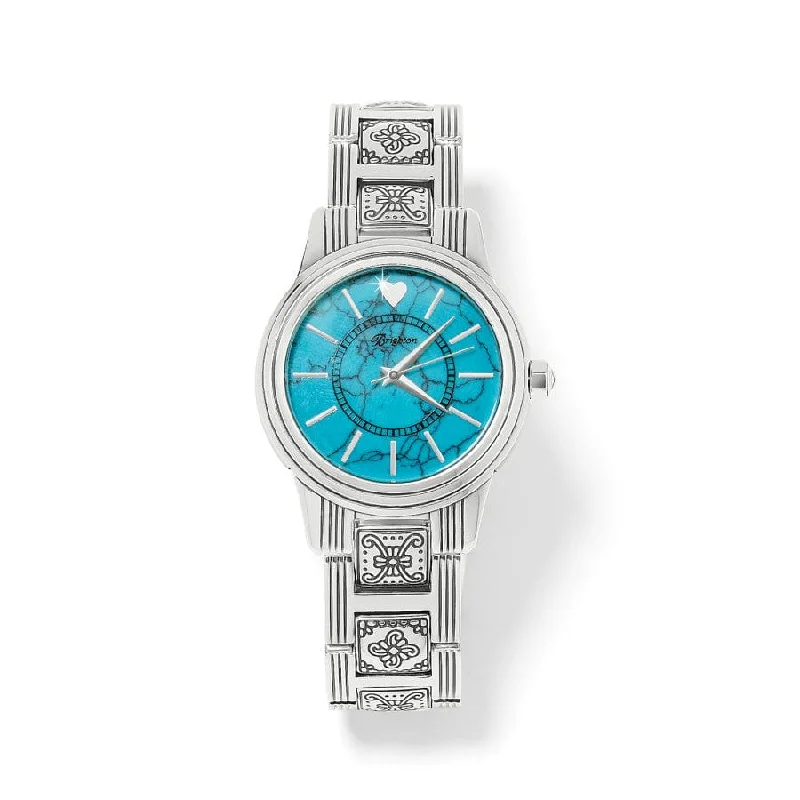 Women’s Watches With Interchangeable Straps-Brighton | Santa Fe Silver Tone Watch