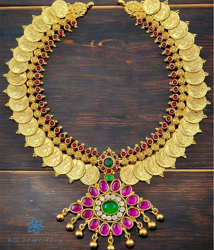 Handmade Pendant Necklace For Custom Gifts-The Kemp Laxmi Kasu-malai Necklace