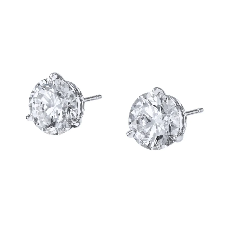 Custom Earrings For Anniversary Celebration-10.08ct Diamond Stud Earrings