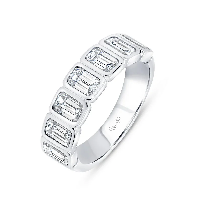 Elegant Wedding Bands For Custom Style-Uneek Signature Collection Bezel Anniversary Ring