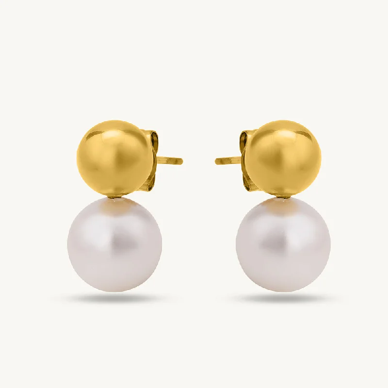 Trendy Pearl Earrings For Casual Outfits-Classic Pearl Drop Earrings