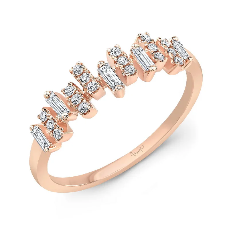 Unique Gold Wedding Bands For Special Occasions-Uneek Stackable Collection Fashion Ring