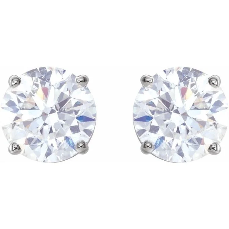 Colorful Earrings With Mixed Stones For Unique Style-Platinum 2 CTW Natural Diamond Stud Earrings