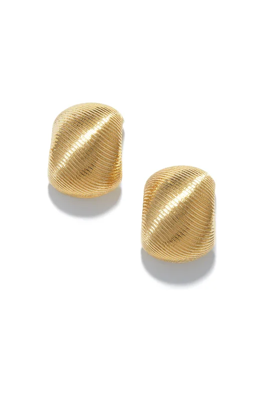 Dainty Gold Earrings For Everyday Use-Elida Statement Earring - Gold