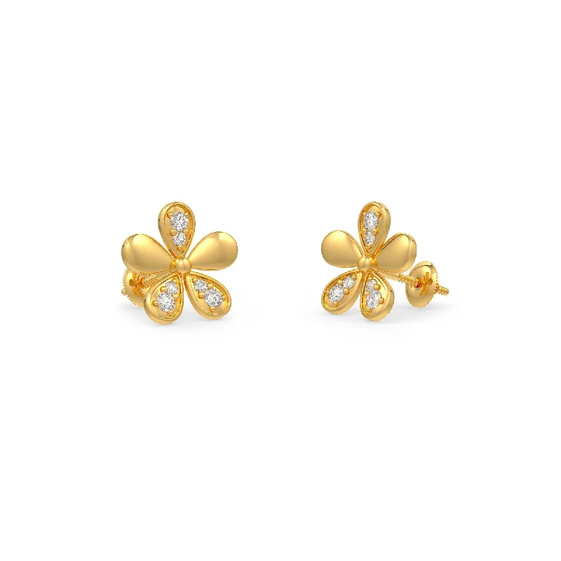 Simple Drop Earrings For Elegant Style-Flora Earrings