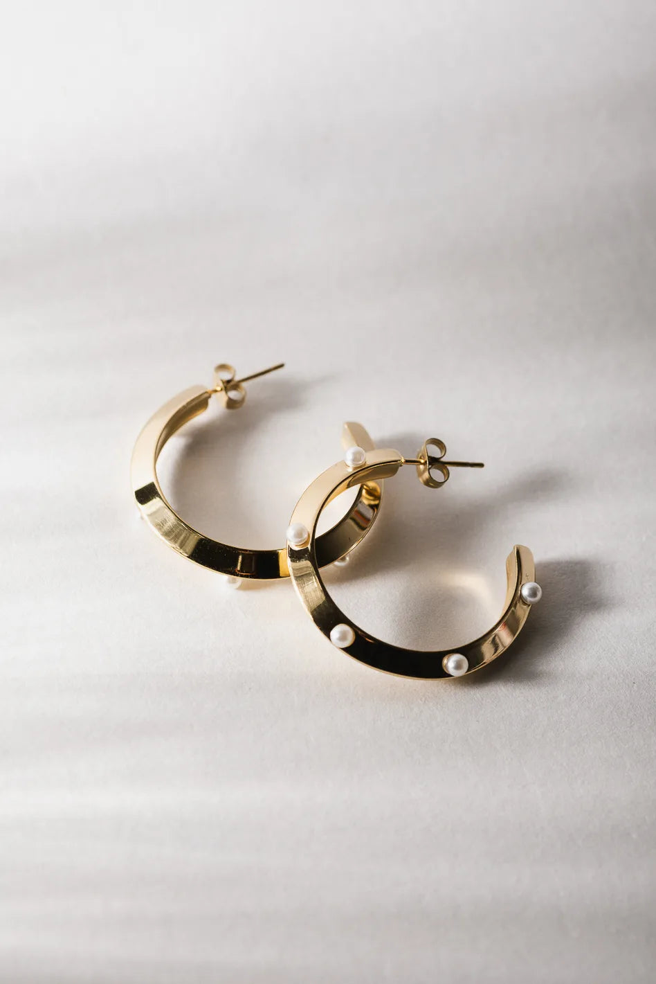 Trendy Earrings For Teenagers-Skylar Open Hoop Earrings - Tarnish Free - FINAL SALE