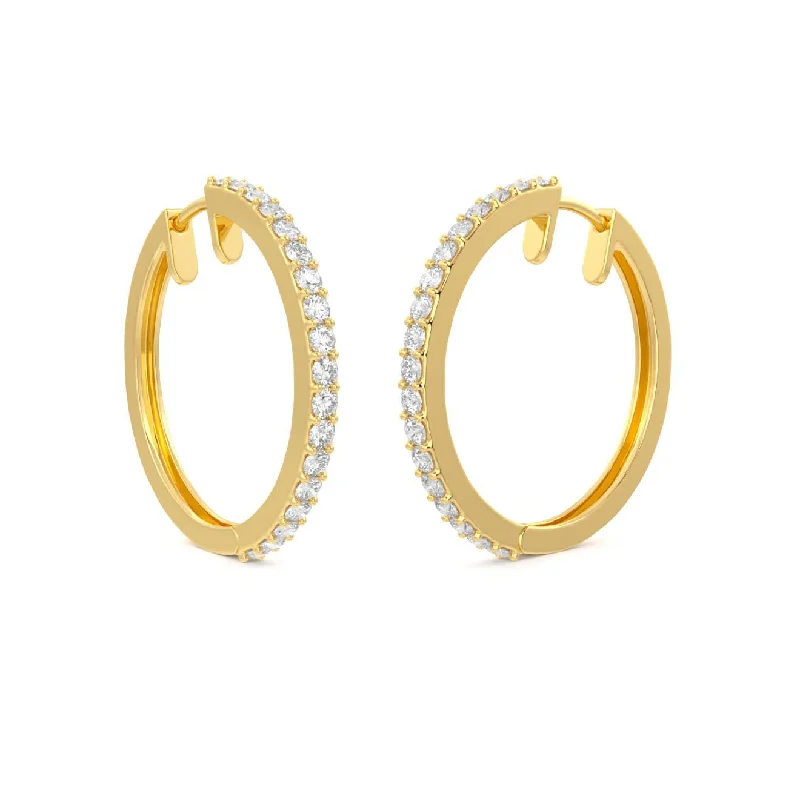 Chic Crystal Earrings For Night Out-Nina Hoops