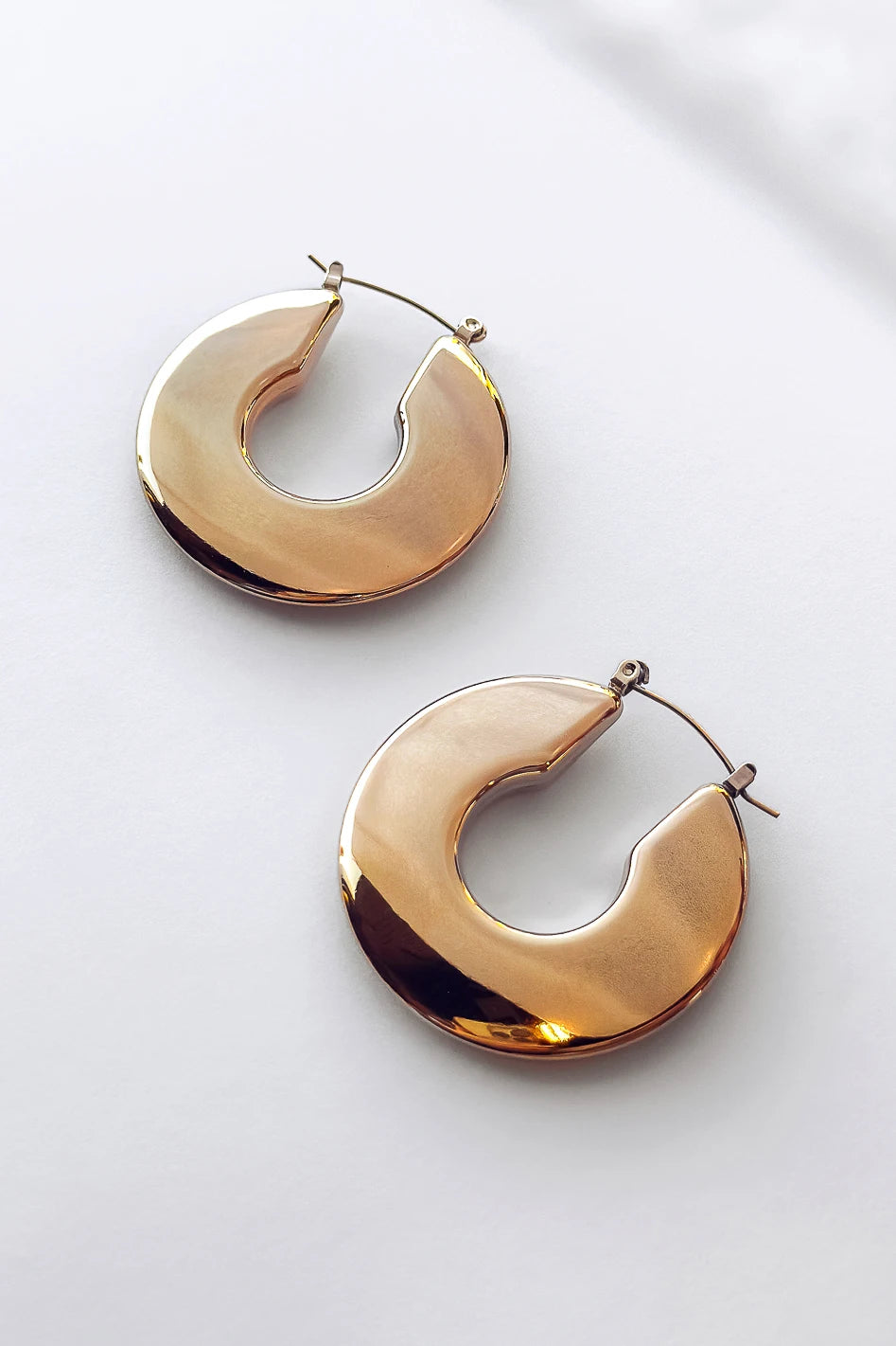 Designer Earrings For Special Occasions-Bella Chunky Hoop Earrings - FINAL SALE