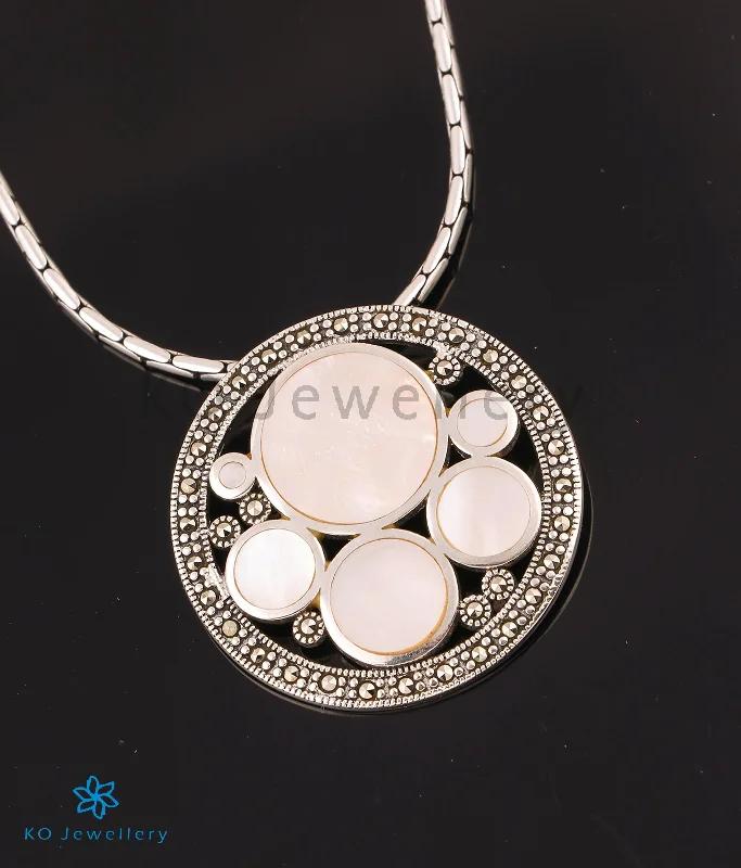 Handcrafted Gemstone Necklace For Special Occasions-The Bespoke Silver Marcasite Necklace