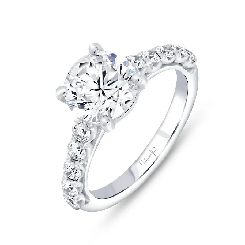 Luxury Diamond Wedding Rings For Bridesmaids-Uneek Timeless Collection Straight Engagement Ring